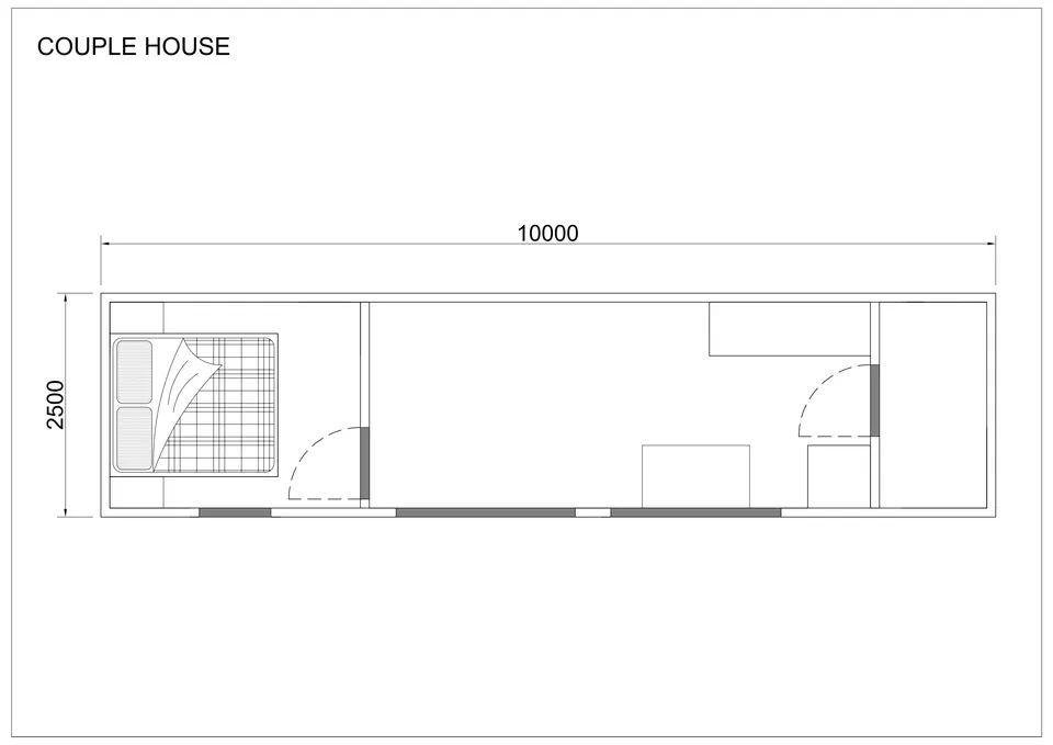 Couple house — floor plan