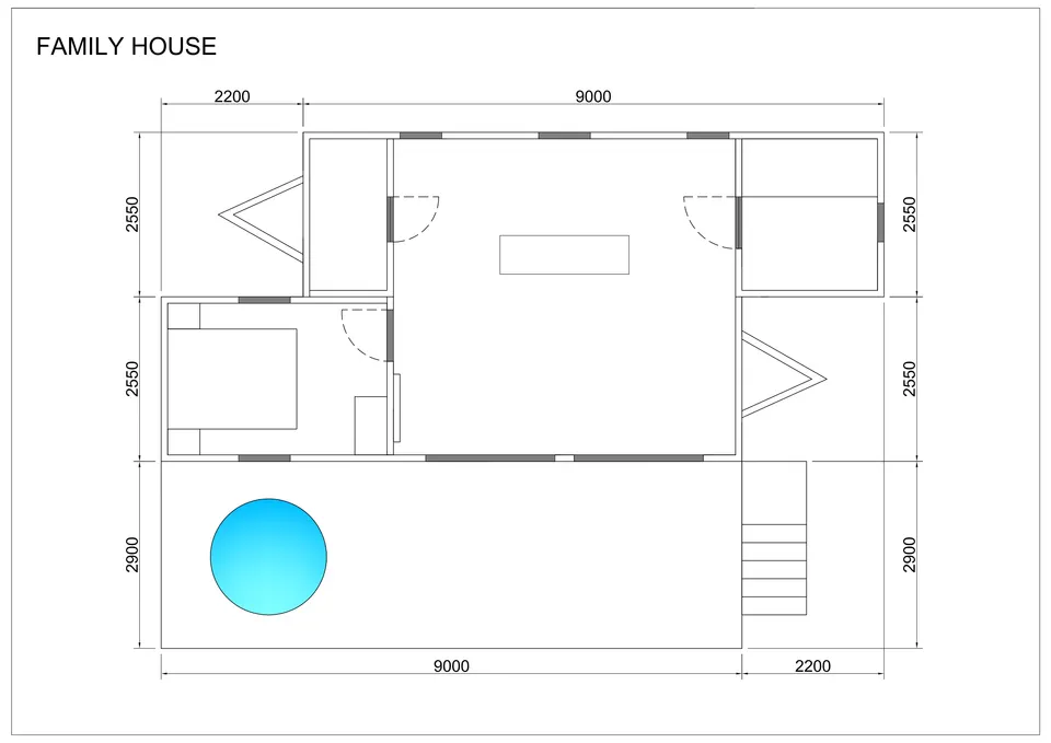 Family house — floor plan