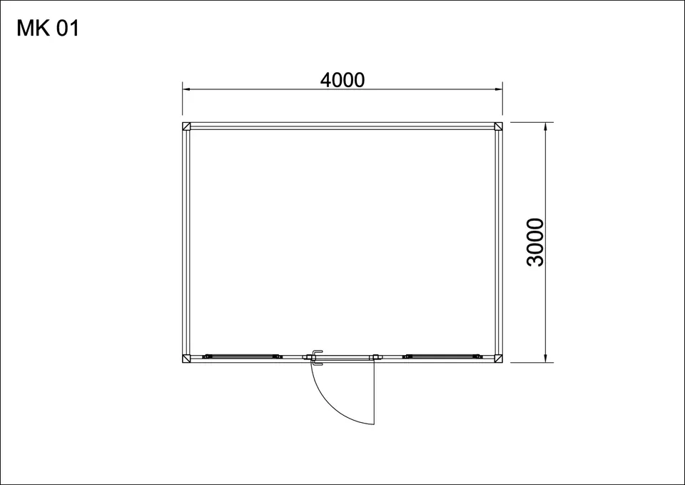 Compact container MK-01 — floor plan